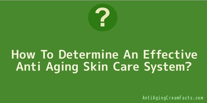 How To Determine An Effective Anti Aging Skin Care System