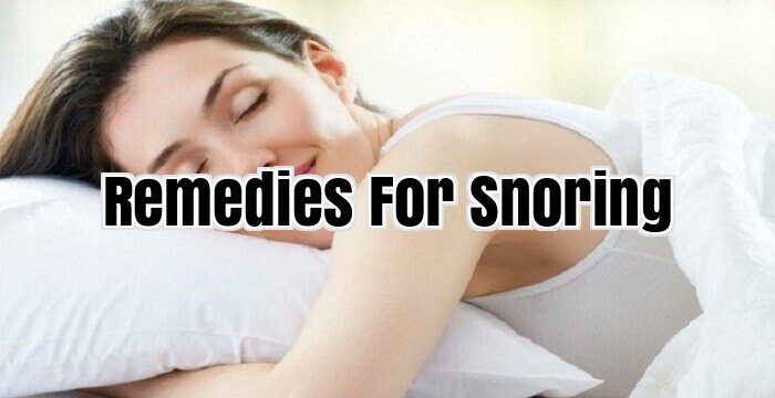Remedies For Snoring