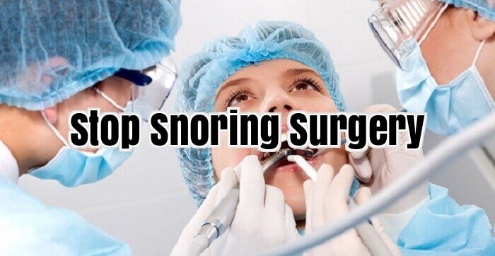 Stop Snoring Surgery