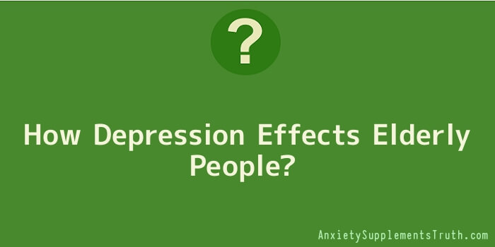 How Depression Effects Elderly People