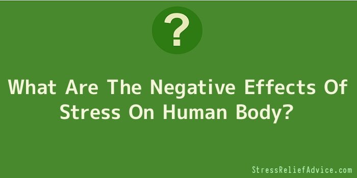 What Are The Negative Effects Of Stress On Human Body