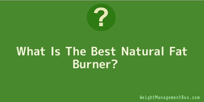 What Is The Best Natural Fat Burner